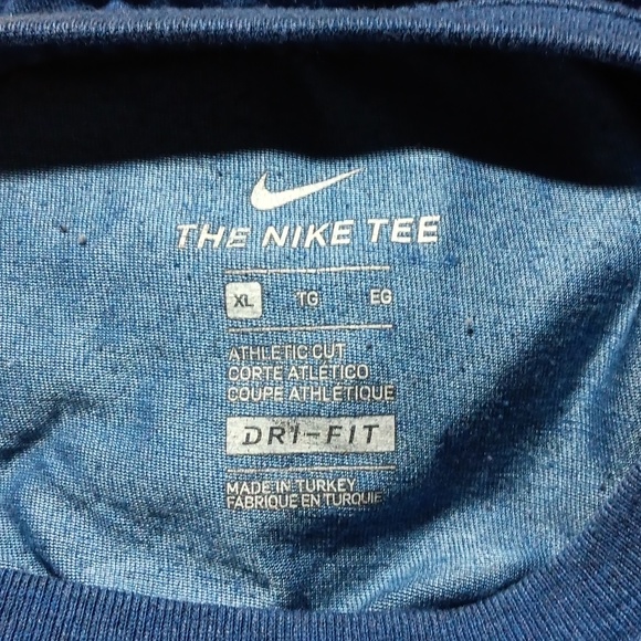 Nike Dri-Fit Tee Short Sleeve Jersey Activewear XL Dri-Fit Unisex Stretch Swoop - Picture 5 of 6
